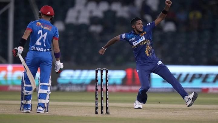 খেলার এক মুহূর্তে শ্রীলঙ্কার ক্রিকেটারদের উল্লাস